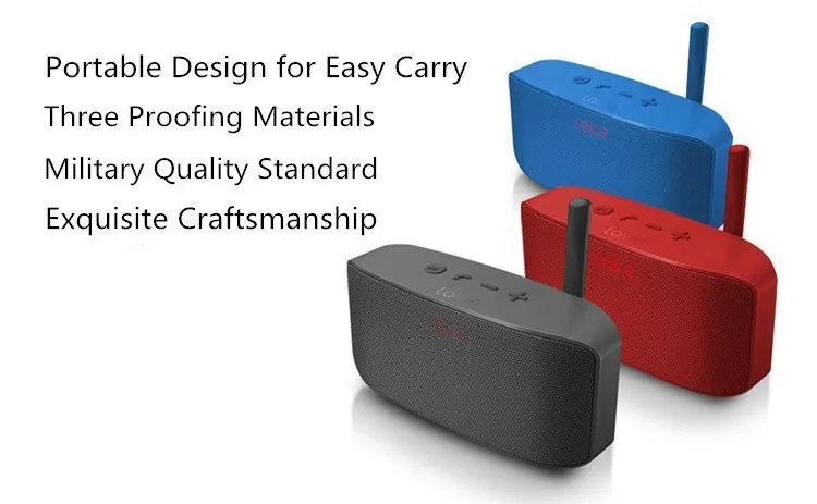 Original Lafine F11 Super Bass LCD Portable SD CARD SLOT Wireless NFC Bluetooth4.0 Speaker With Mic & FM Radio Hand-Free Calling - ANKUX.COM