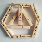 Strong durable bamboo clothes peg cilp pin