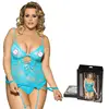 Factory price plus size on sale cupless women sexy micro teddy lingerie