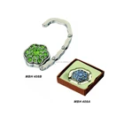Flower shape crystal bag hook metal foldable bag hanger for promotion gift
