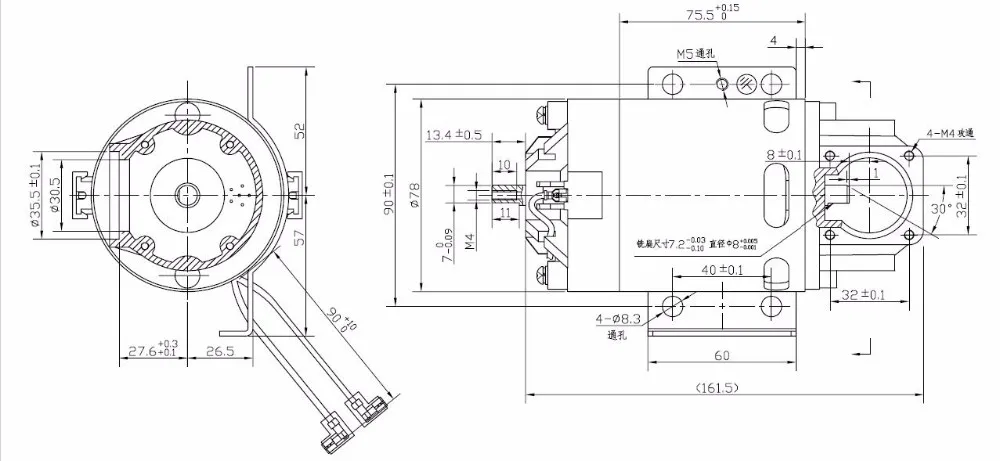 Dc永久磁石モータZYT7876銅巻線空気圧縮機モーターアルミケース仕入れ・メーカー・工場