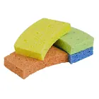 Kitchen Cellulose scrubber sponge blue yellow natural cellulose sponge large cellulose sponge size 15x10x2 cm