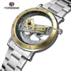 2019 Forsining Factory Hot Selling Men Skeleton Automatic Water Resistant Watches