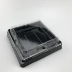 High quality Square plastic packaging blister sushi food tray with lid