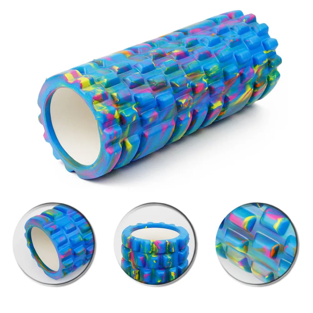 Yoga Foam Roller EVA Gym Pilates Fitness Eercise Foam Rollers Massage Training Roller 4 Colors