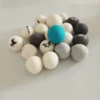 100% Wool Eco-friendly Cat Ferret Small Dog Ball Toy 6-Pack