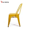 Free sample Leg Side Bulk Latest Model Beige Pu Metal Dining Chair With Line