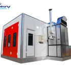 High quality automatic spray paint house, spray bake paint booth, painting and drying chamber