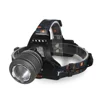 Boruit Headlamp 1200 Lumen Zoomable Head Lamp Led Rechargeable DC Charge Waterproof Head Torch For Camping