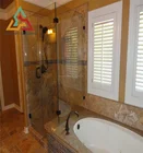 Horizontal opening waterproof white pvc ready made shutters from china