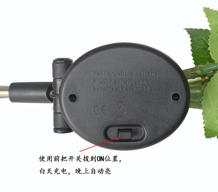 Solar Power Flower Color LED Light, Garden Solar Lamp, Yard Lamp