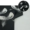 Zhejiang textiles plain dyed black feather custom printed nylon rayon spandex fabric