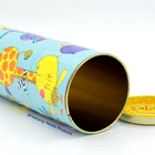 custom design round 3 layers rotating money tin can metal box for coin