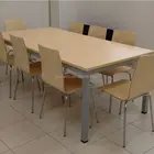 Custom fast food style tables fit six persons(FOH-DS68)