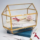 2019 new flower pot vase jewelry crystal glass box miniature jar plastic reptile geometric glass terrarium