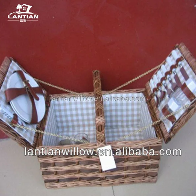 wicker holiday gift basket