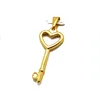 Guangzhou Fashion Jewelry 18k Gold Charm Payal Design Filigree Key Pendant