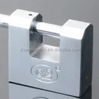 Cheap Chrome Plated Hardened solid steel rectangular padlock VANE KEY
