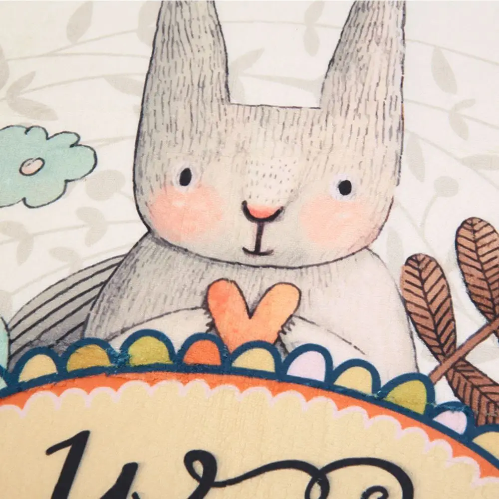 2016 Practical 1Pcs Fashion Kawaii Cartoon Rabbit Print Floor Mat Rectangle Carpet Doormats for Living Room Anti-Slip Rugs