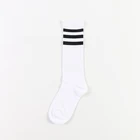 school uniform Japanese girl student tube socks red striped knee high socks