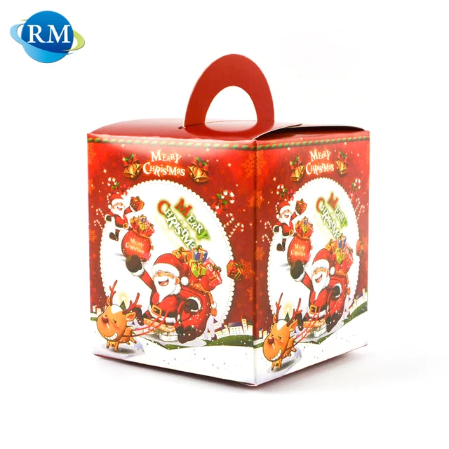 christmas designs foldable hard paper gift box
