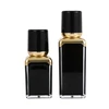 30ml small square shape empty rose gold color luxury lotion bottle