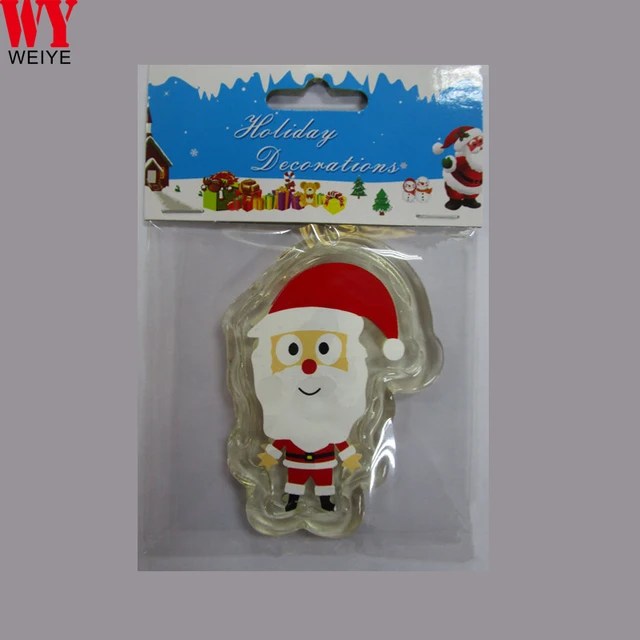 2018 customize christmas santa claus led flashing sticker door