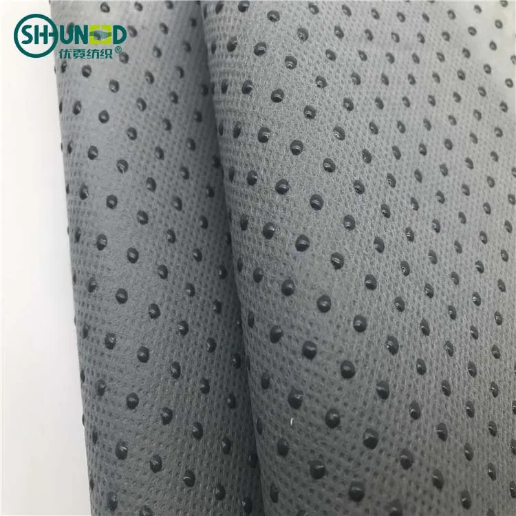 Rubber dotted anti-slip nonwoven fabric mat pp polypropylene spunbond nonwoven fabric for hometextile mattress doghouse