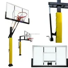 made in china inground rims aluminum alloy basketball pole height basket ball hoop stand