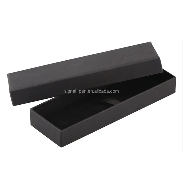high quality customized empty gift paper ballpoint pen black