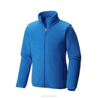 LS737 Popular casual personalized mens polyester plain fleece jacket