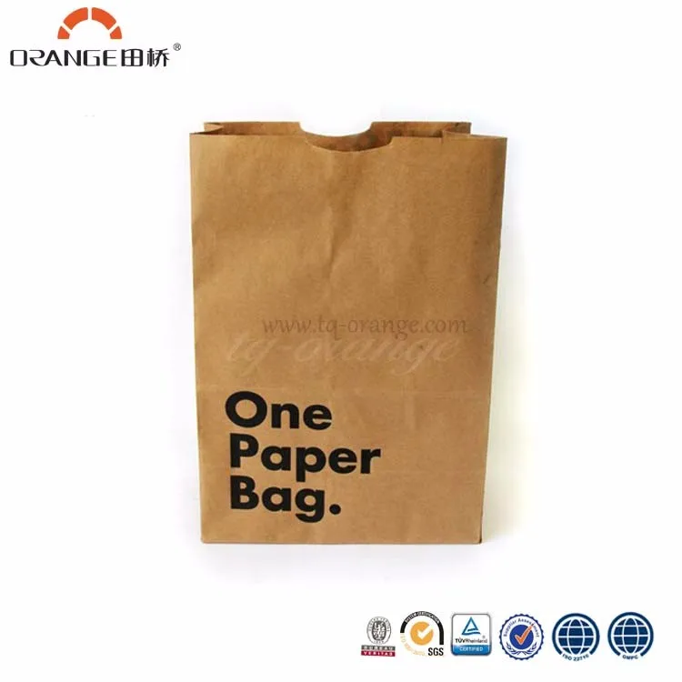 name eco friendly brown paper bag material paper size customized