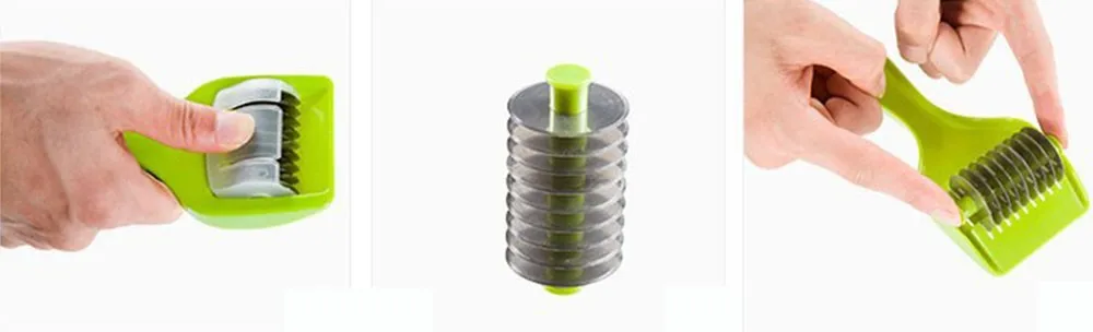 Vegetable Julienne Slicer Cutter Coriander Chopped Chopping Multi Chopper Sharp Scallion Slices Of Onion And Garlic Knife KC1130