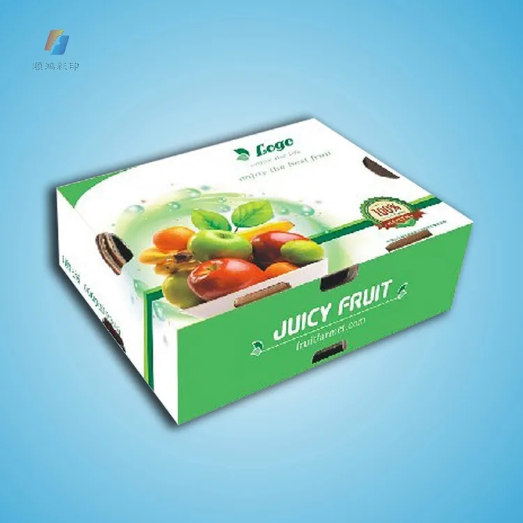 fruit packing box/nice corrugated paper box for fresh fruit