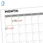 School Monthly Planner 36x96 Inch Premium Dry Erase Yearly Diary Academic Year Weekly 013-01B1