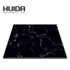 Huida black gold color 3d marble full polished glazed ceramic floor tile 60x60
