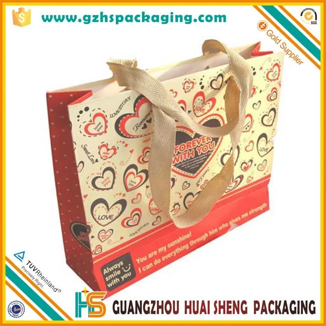 luxury white paper bags with ribbon handles