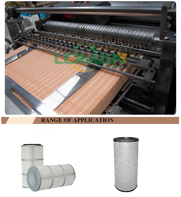 600mm Air Filter Paper Rotary pleating machine Filter Manufacturing Equipment