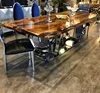 Factory outlet square rustic reclaimed wood dining table