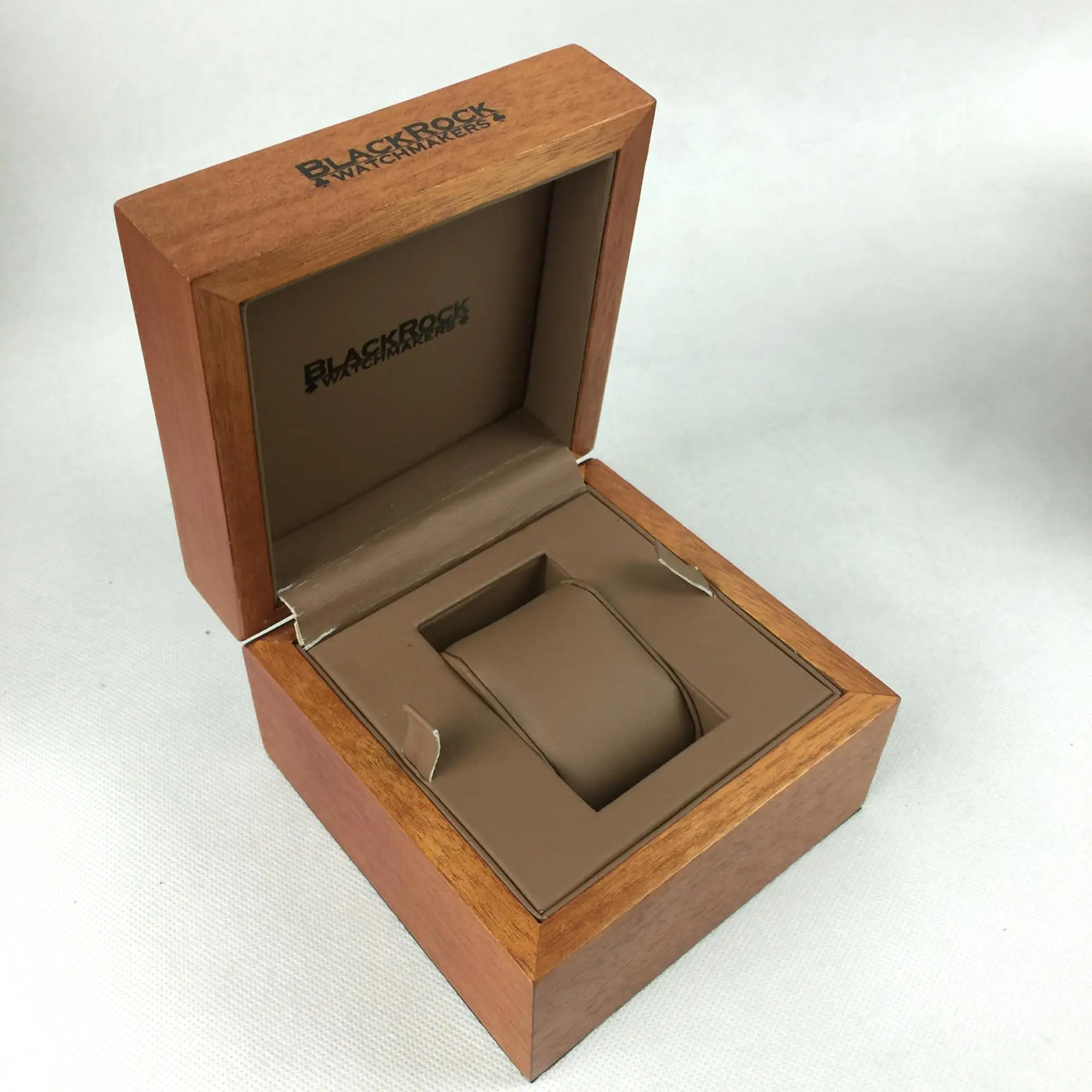 high-grade wooden jewelry watch box metal lock storage table box