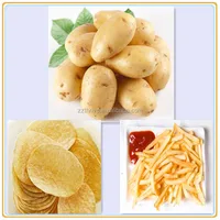 fried potato chips,potatochips high efficient fried potato chips production line