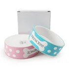 Wholesale custom logo colorful pet bowl ceramic dog bowl