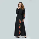 High quality Black islamic women clothing Abaya 2019 dubai Muslim lady dress