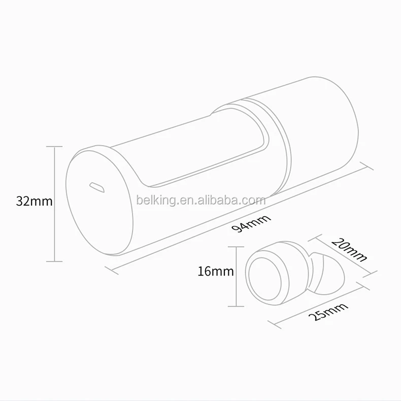 True Wireless 5.0 Bluetooth Headset IPX5 Waterproof TWS Stereo Sports Earphones Earbuds with Charging Case - ANKUX.COM