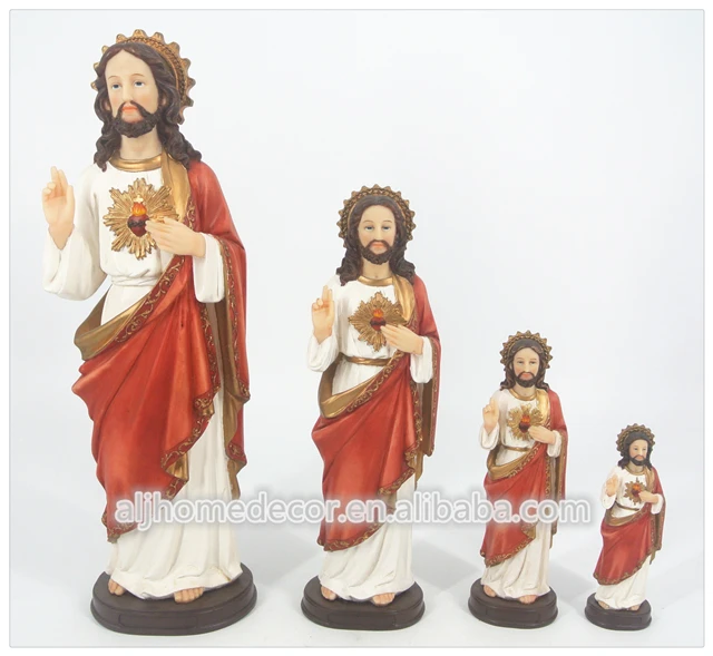 Estatua Católica al por mayor Sagrado Corazón de Jesús San Francisco resina estatua religiosa para la venta