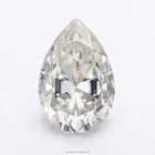 lab created loose moissanite pear shape brilliant cut GH color 10x7mm 1.8 carats moissanites for sale