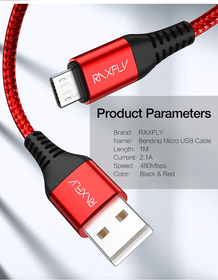 Great Free Shipping RAXFLY Universal Phone Charger Micro Usb Cable For Samsung Galaxy S - ANKUX.COM
