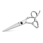 Customized logo BA-55 stainless steel hairdressing scissor hair cutting thinning shear