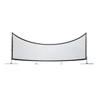 China suppliers wholesale custom 180 degree curved projection screen
