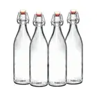 Clear liquid glass bottle glss of wine